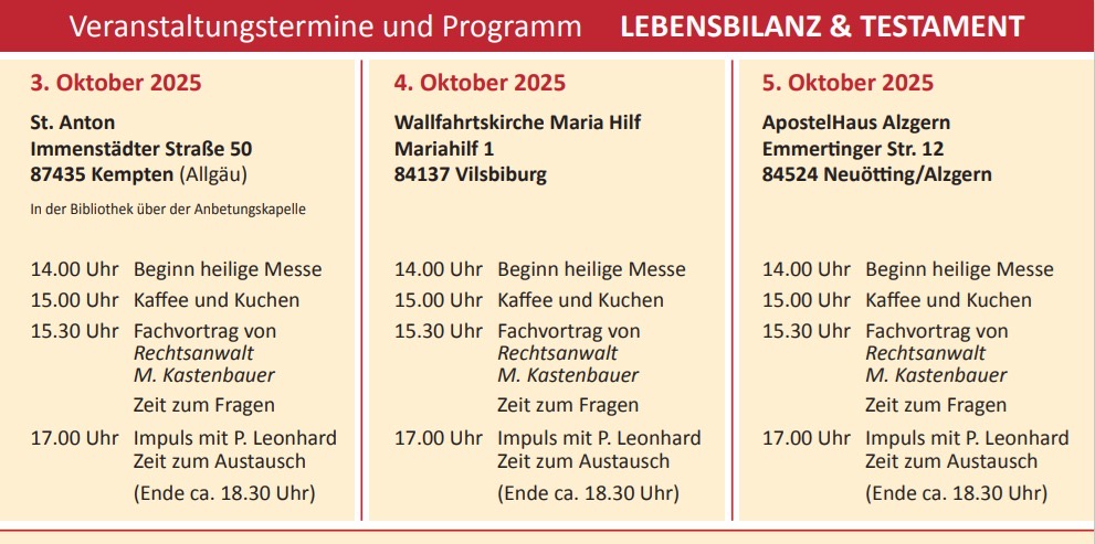 Lebensbilanz - Flyer zur Veranstaltung Blatt 2